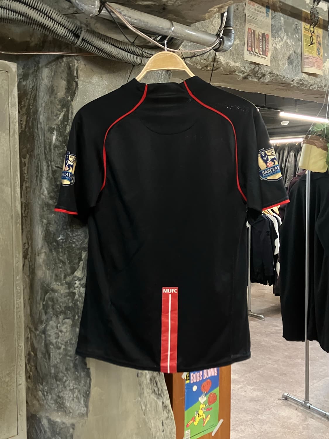 나이키 07-08 맨체스터 유나이티드 어웨이 유니폼 블랙 S #csz18 상품이미지2