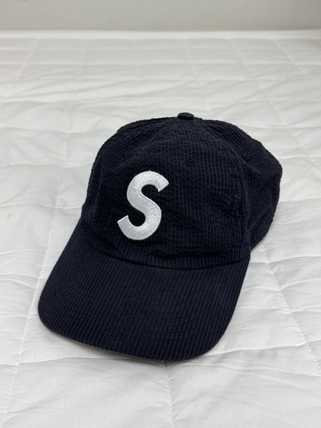 24ss 슈프림 시어서커 6패널 캡 차콜 상품이미지1