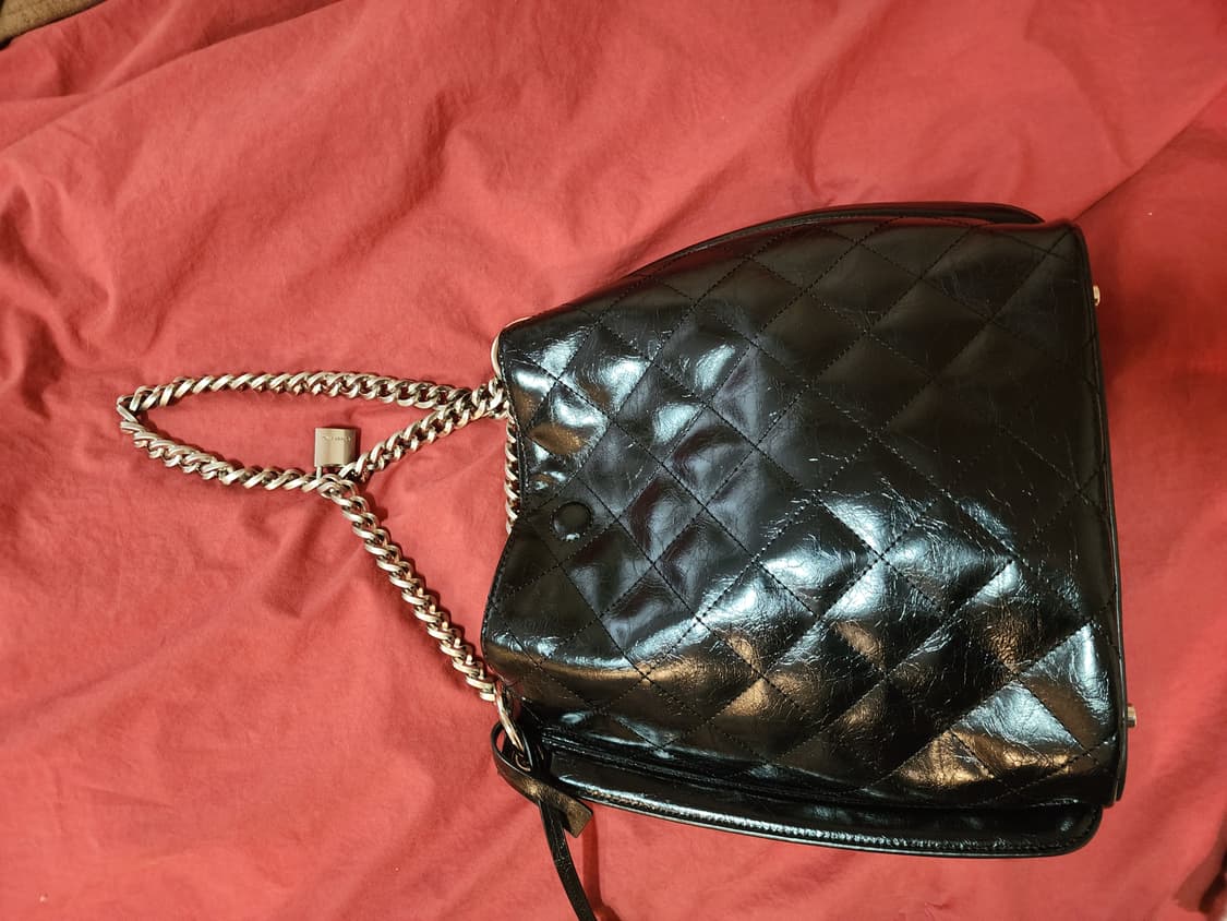 아더앤드 퀼팅카마-천연소가죽-블랙 상품이미지6