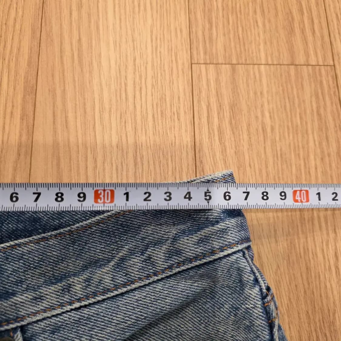 리바이스 데미지 워싱 데님 반바지 상품이미지6