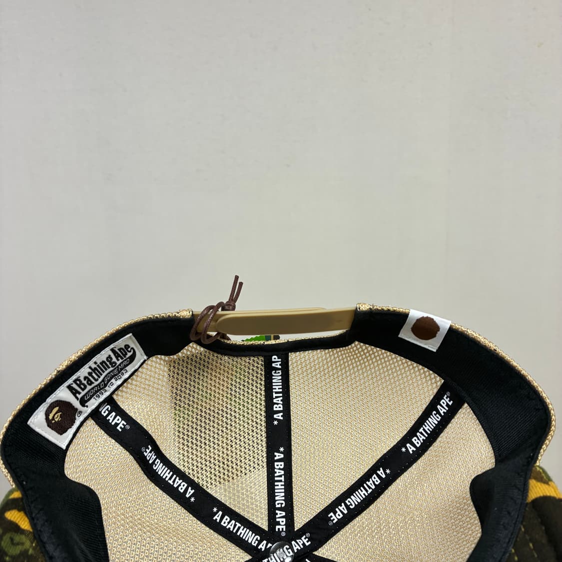 [free]베이프 메쉬캡 옐로우그린카모 상품이미지4