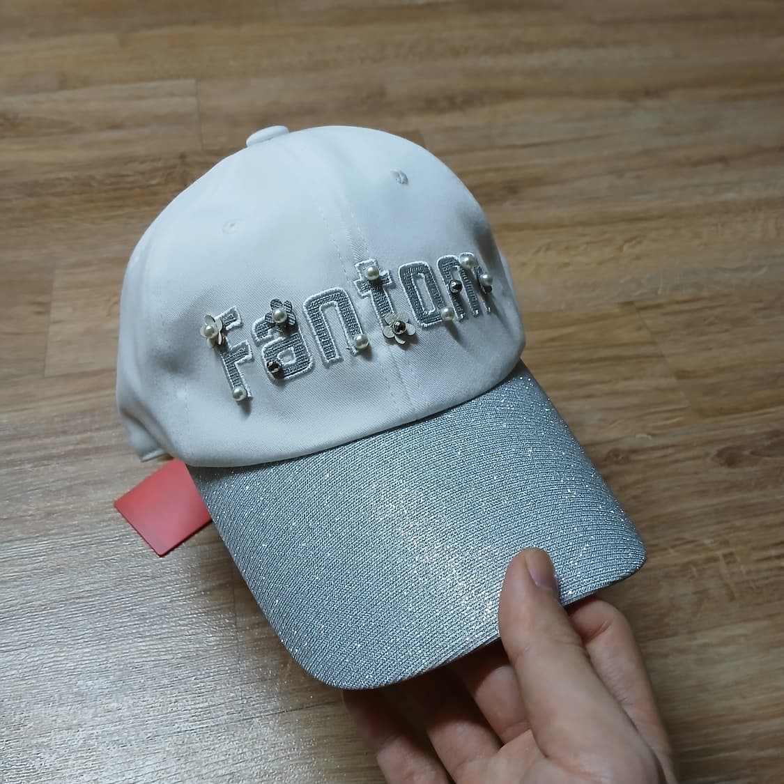 택붙은 미사용 FANTOM 골프 팬텀 반짝이 진주 볼캡 모자 상품이미지2