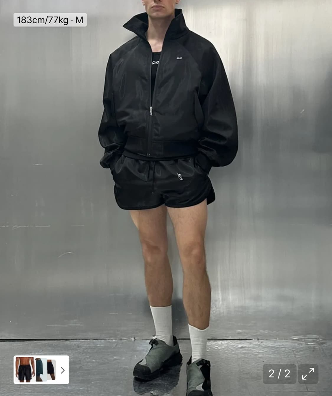 51퍼센트 비치웨어 [Logo swim shorts - Black] 상품이미지3