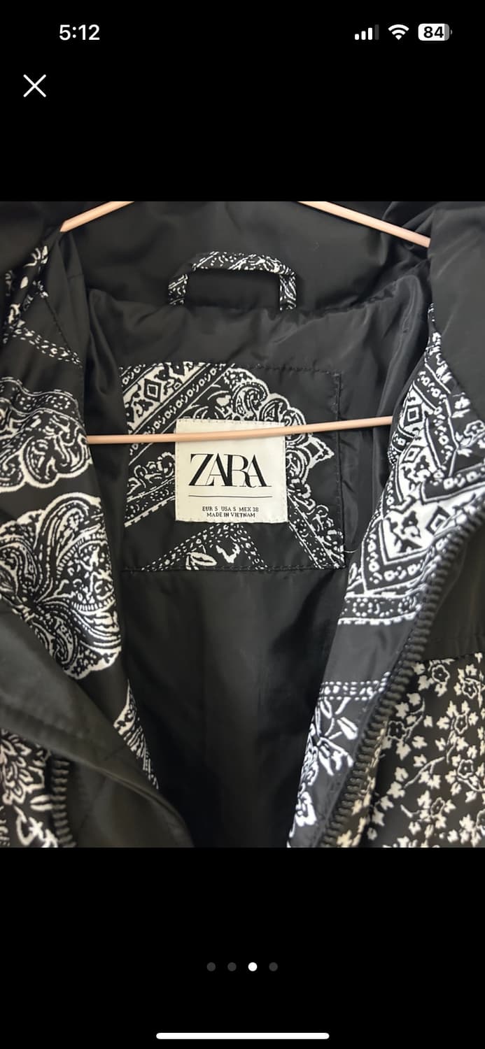 ZARA 페이즐리 패딩 자켓 95사이즈(남녀공용) 상품이미지3