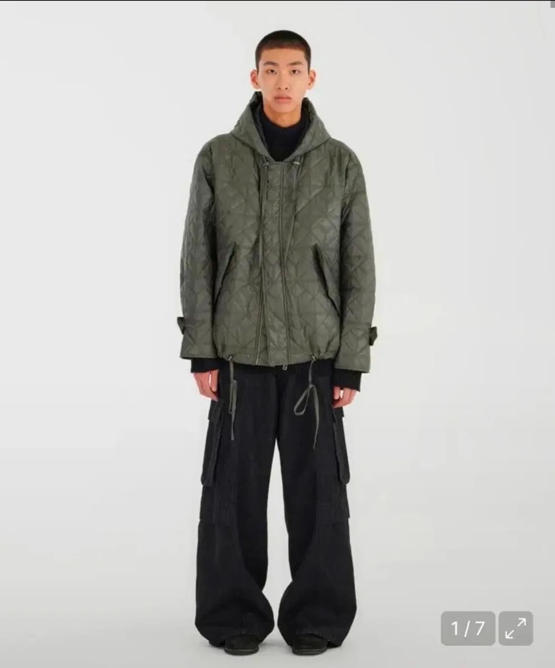 유스 퀼티드 M-51 블루종 올리브 M 상품이미지4