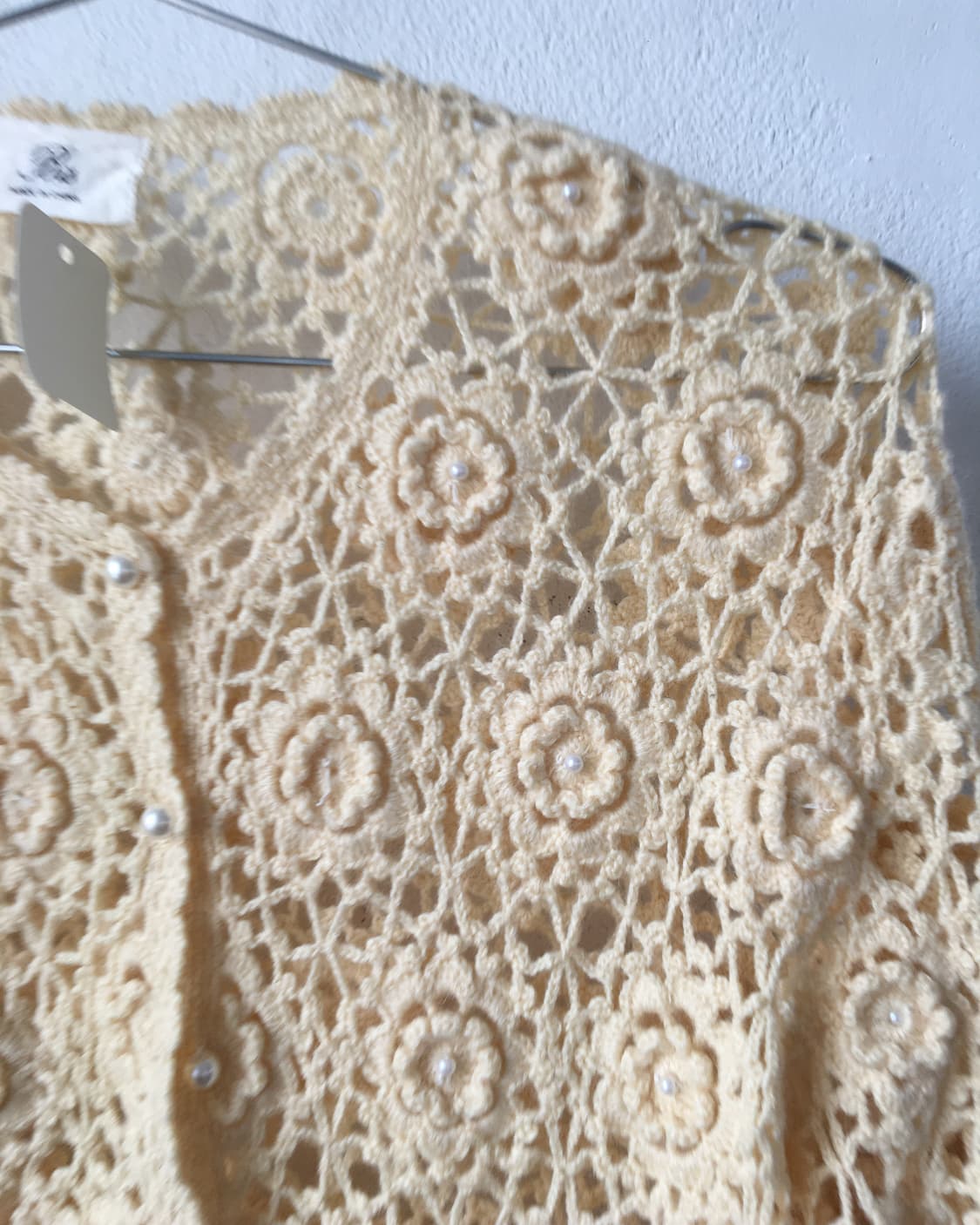 Crochet pattern knit cardigan 상품이미지4