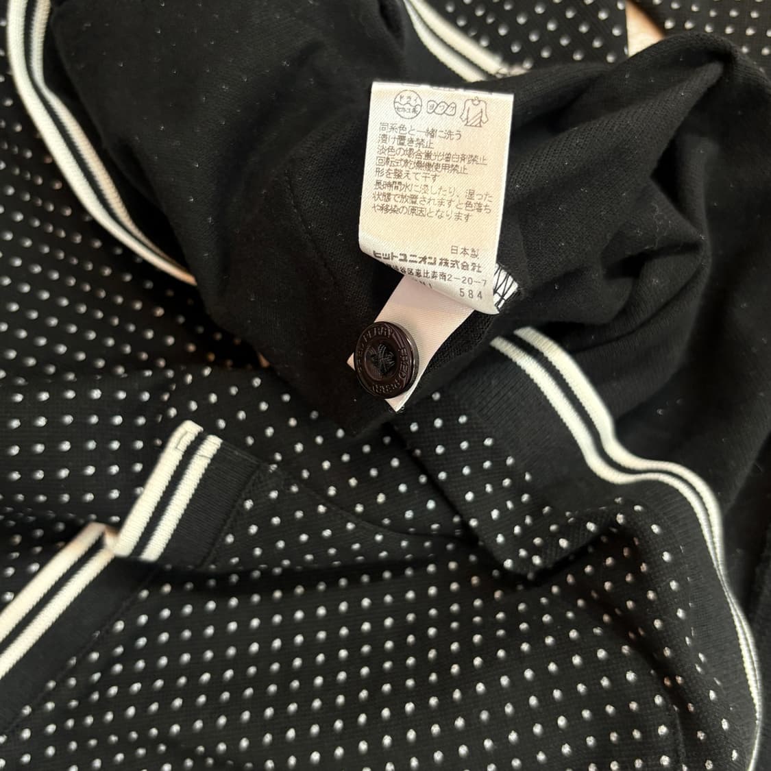 FredPerry dote pattern cardigan JP 상품이미지8