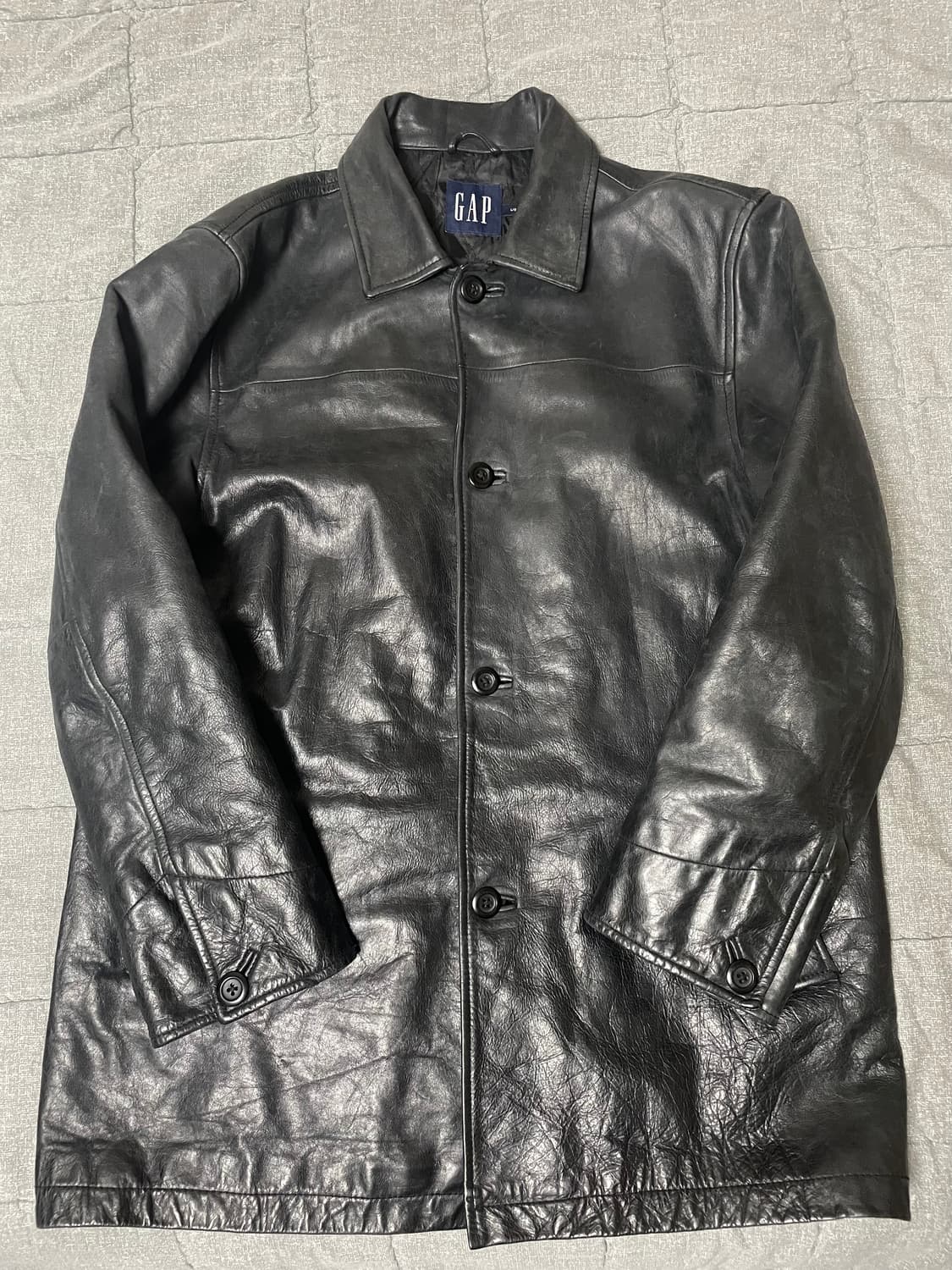 올드갭 레더 카코트 상품이미지2