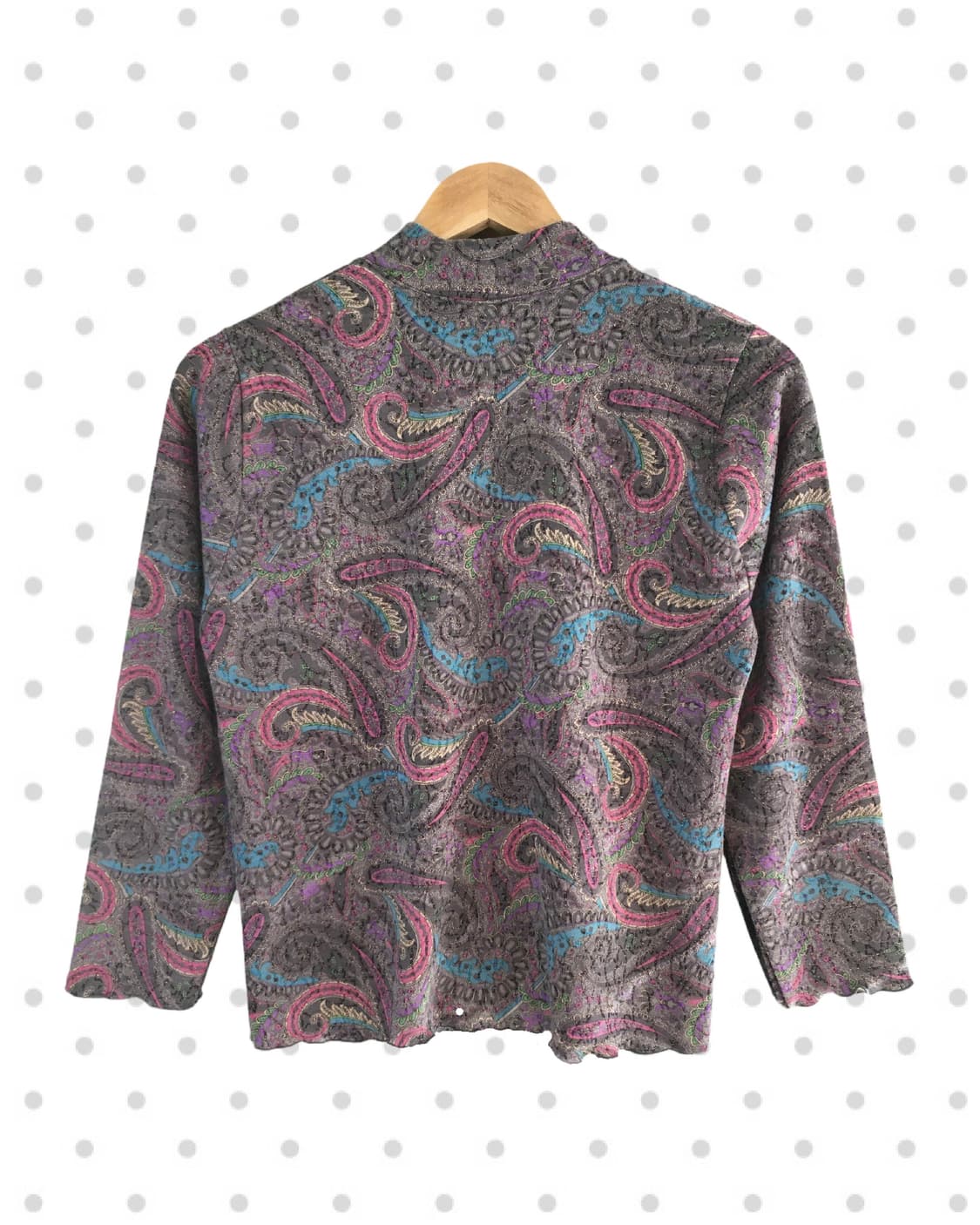 vintage paisley long sleeve purple 상품이미지6