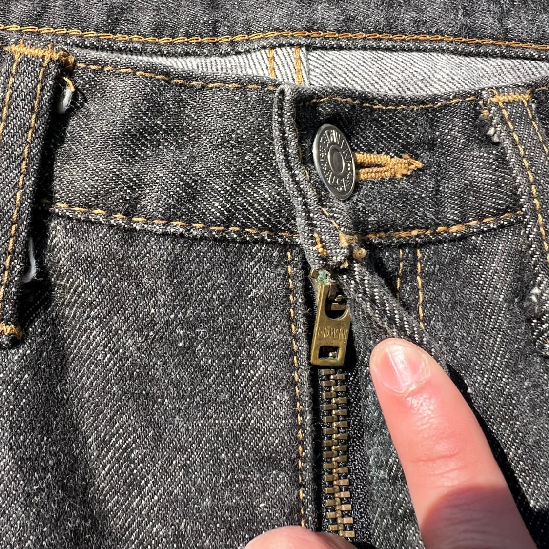 80‘s USA MADE 에드윈 블랙 진 상품이미지5