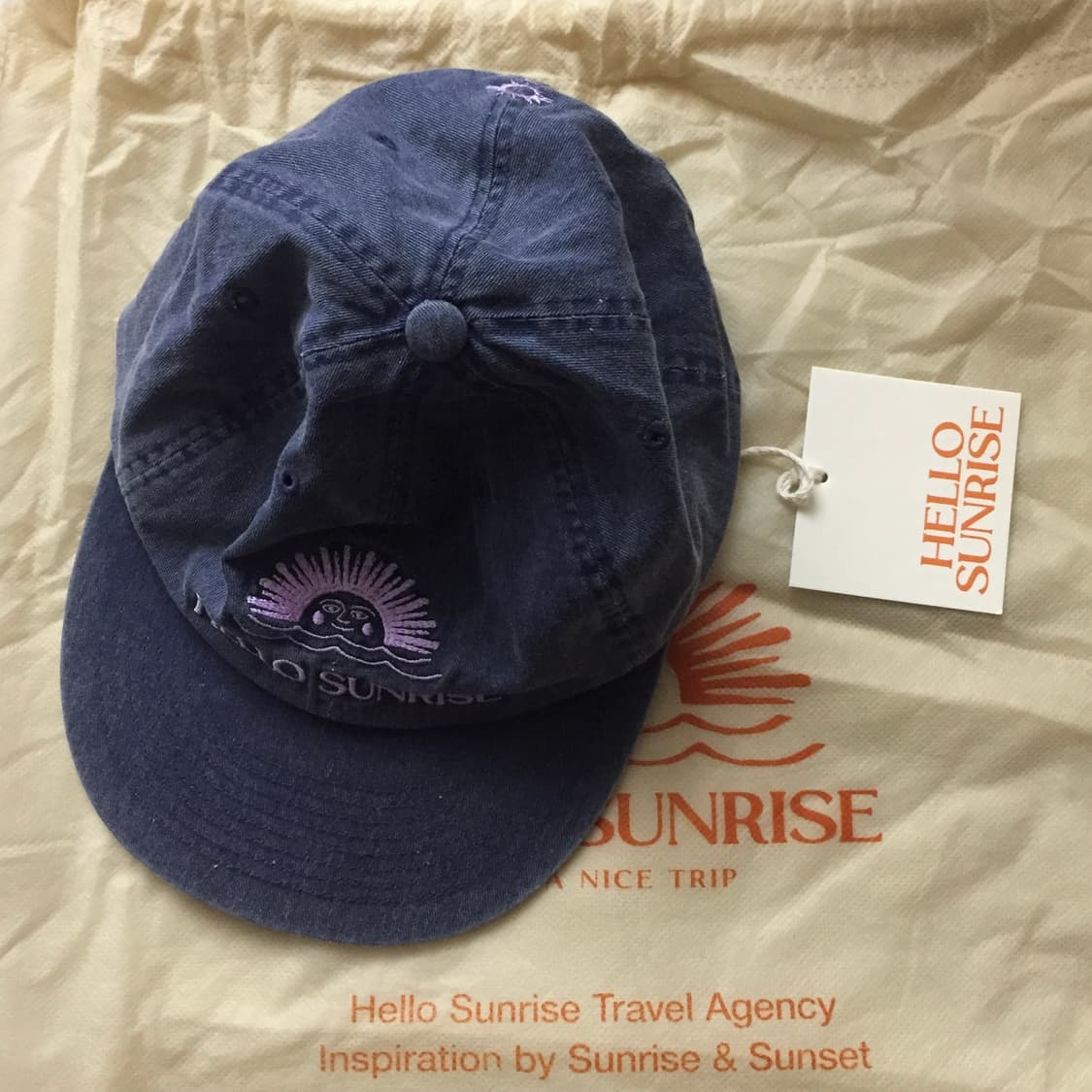 헬로선라이즈 캠프캡 모자 퍼플네이비 상품이미지2