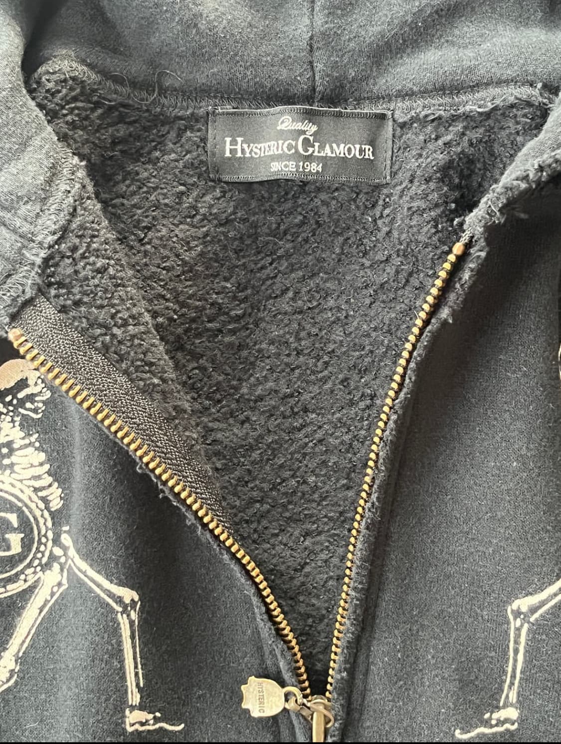 (희귀매물) 히스테릭 글래머 스컬 그래픽 참 스터드 후드집업 상품이미지5