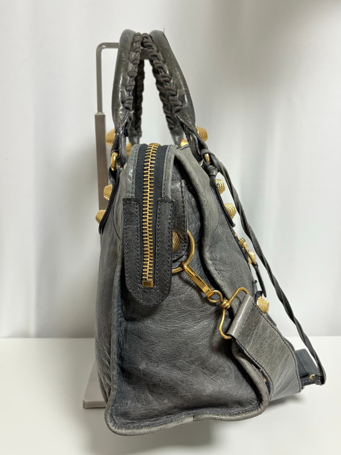 발렌시아가 자이언트 모터 시티백 그레이 상품이미지7