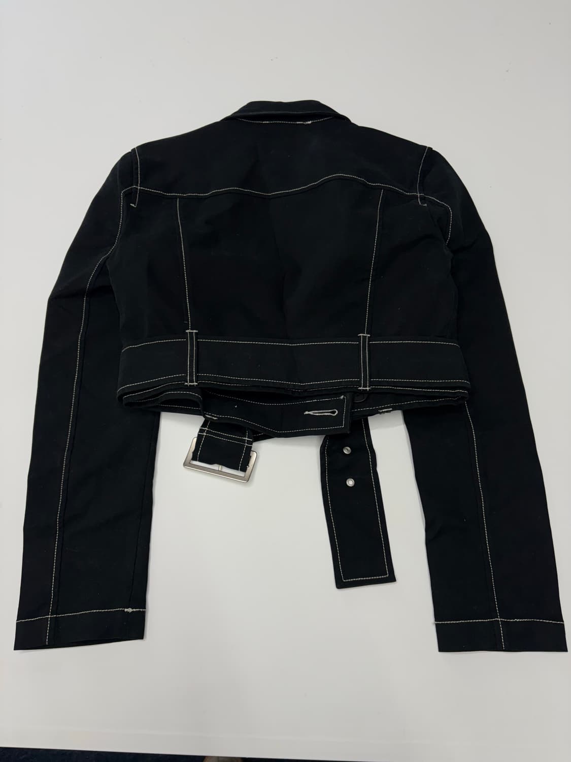 알마니익스체인지 크롭 더블 벨티드 자켓 상품이미지7