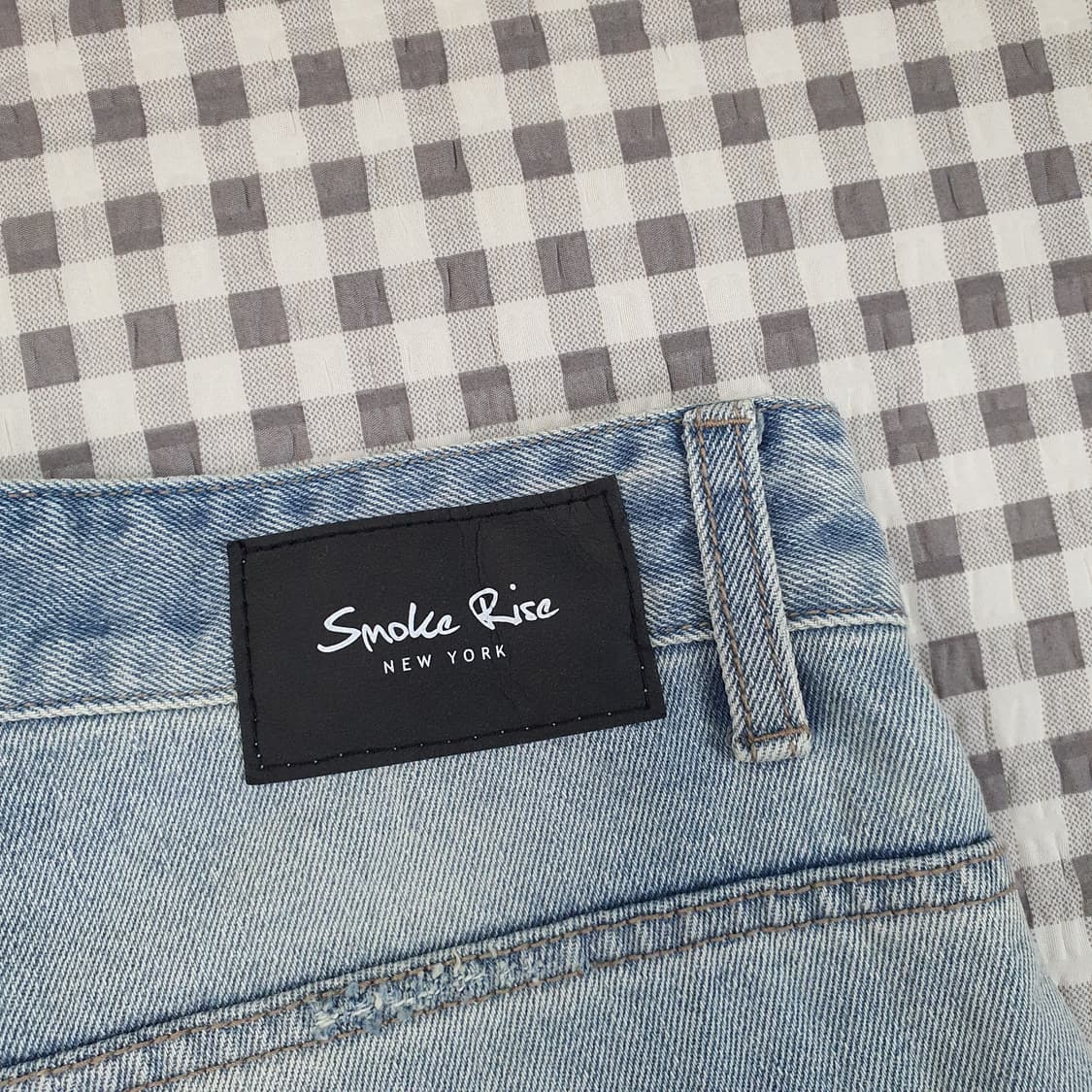 스모크라이즈 와이드 데님 청바지 남자30 상품이미지6