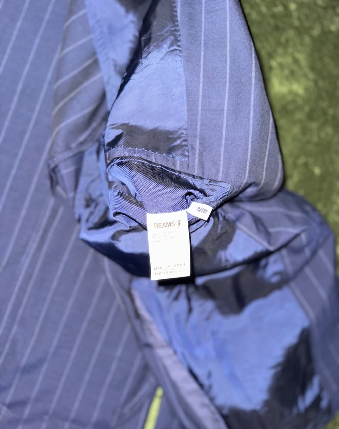 [48] BEAMS F 빔즈 스트라이프 블레이저 MADE IN JAPAN 상품이미지6