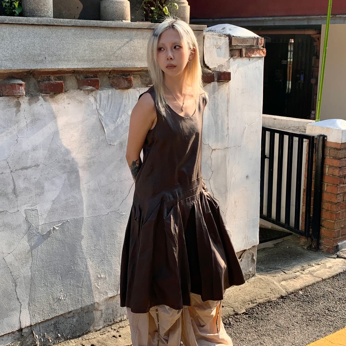 꼼데가르송 트리콧 레이어드 도트 원피스 상품이미지9