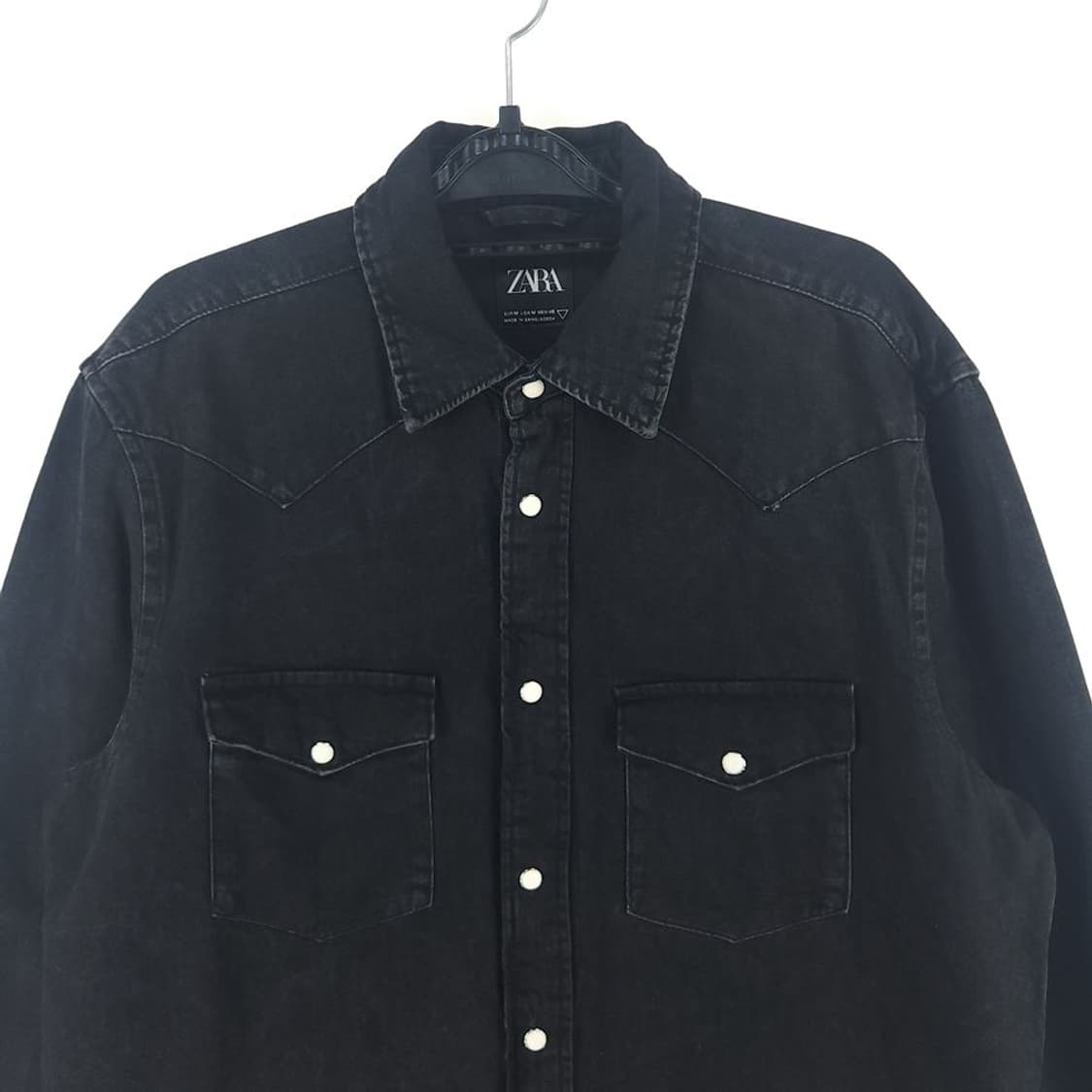 [남M]ZARA 스냅버튼 데님 셔츠[Y61-058] 상품이미지2