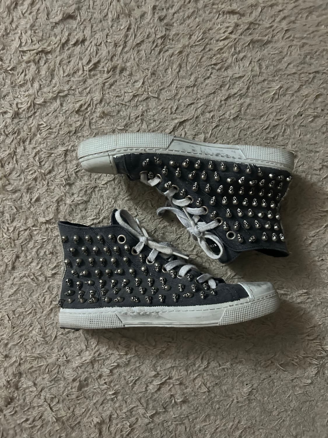 (Rare) Gienchi skull stud high top 상품이미지1