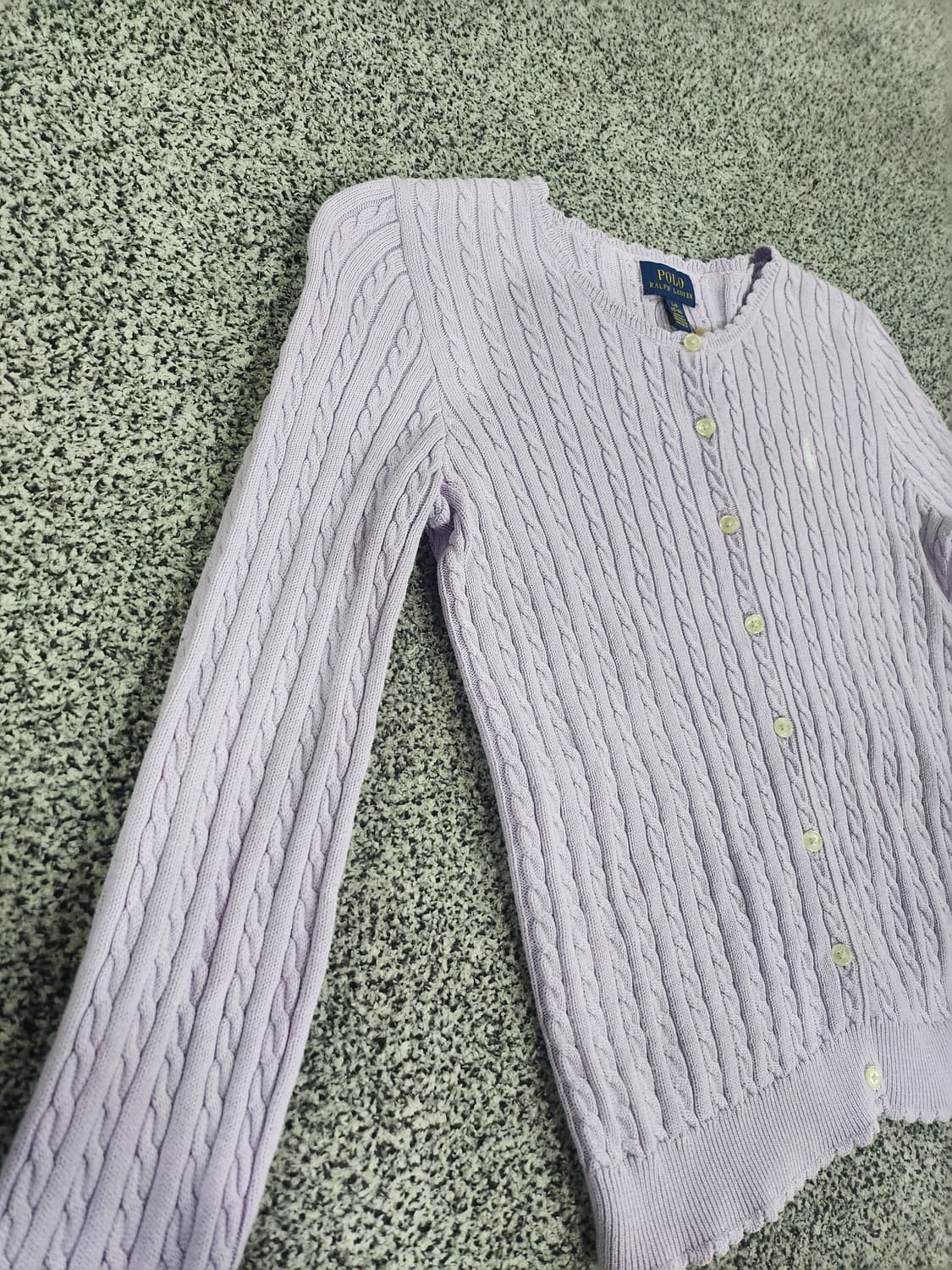 폴로 랄프 로렌 케이블 니트 가디건(12~14세용) 상품이미지2