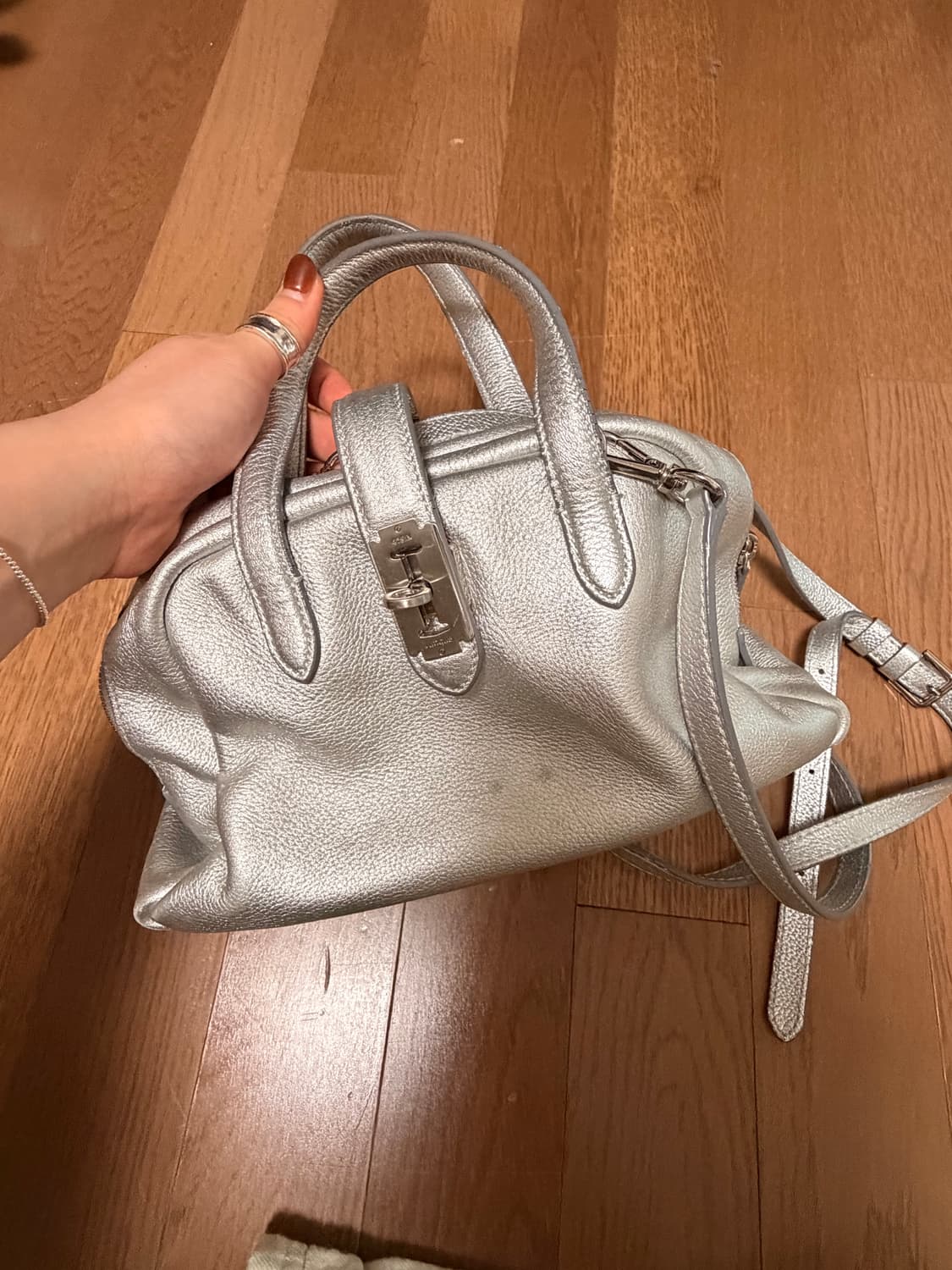 분크 토트백 S 실버 상품이미지1