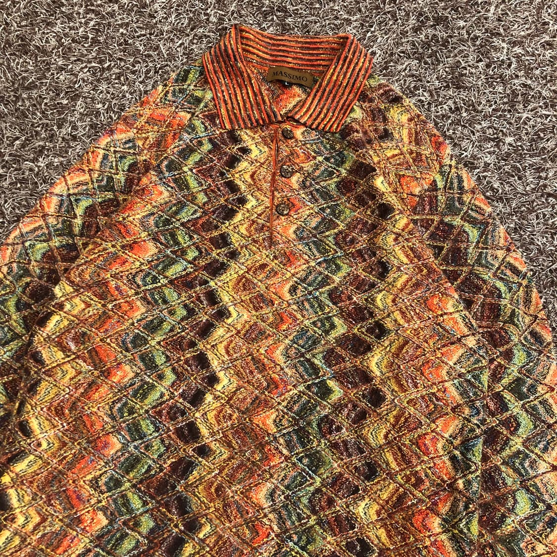 MASSIMO 빈티지 패턴 카라 니트 상품이미지2