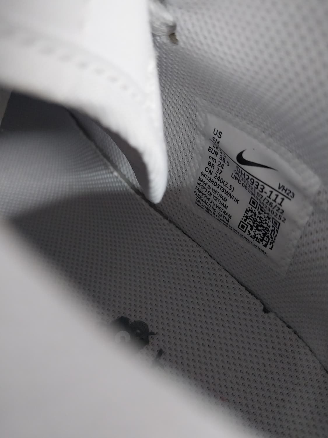 여성 나이키 에어포스1 미드 LE 화이트 운동화 (240) 상품이미지9