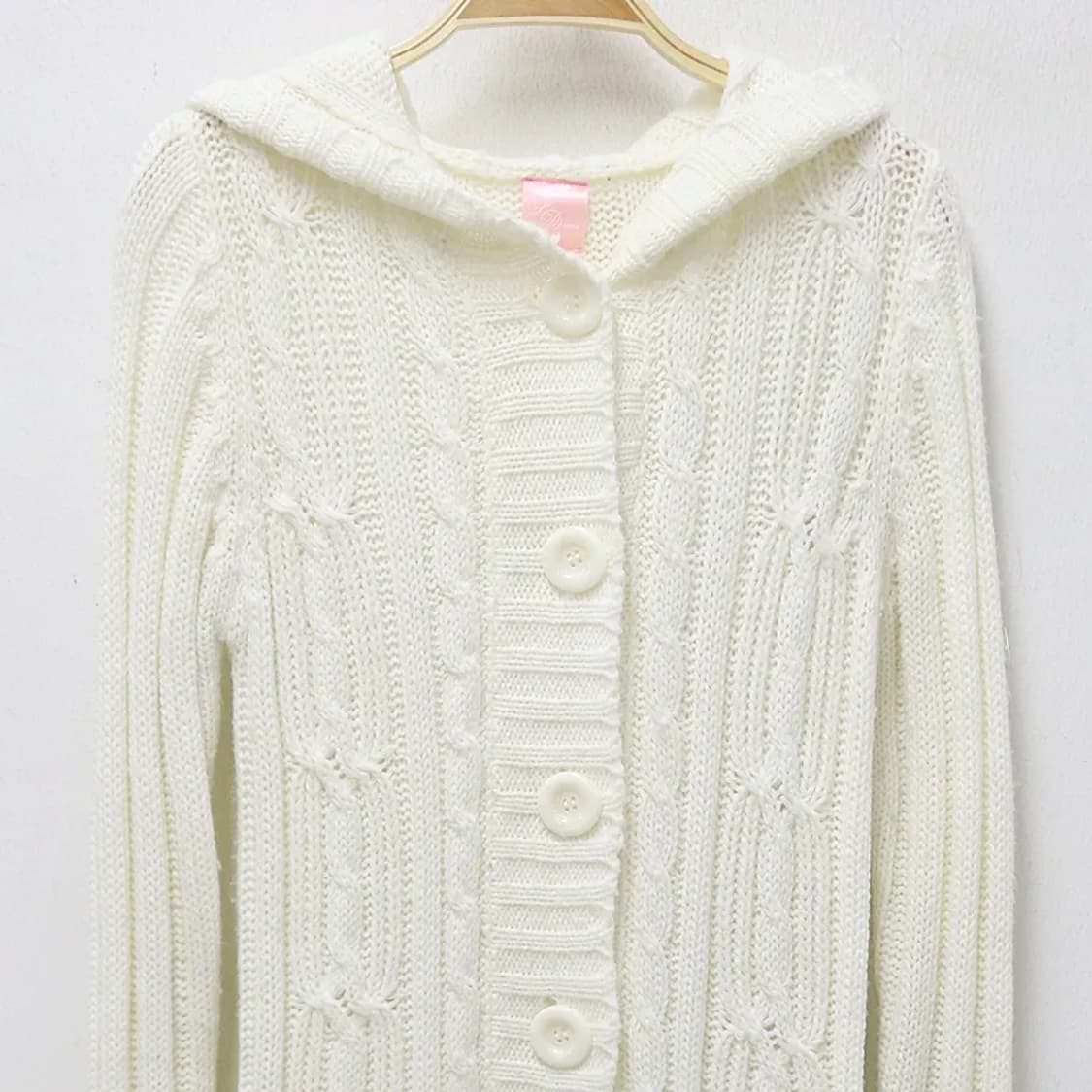 LD PRIME 꽈배기 후드 롱 가디건 62285 상품이미지3