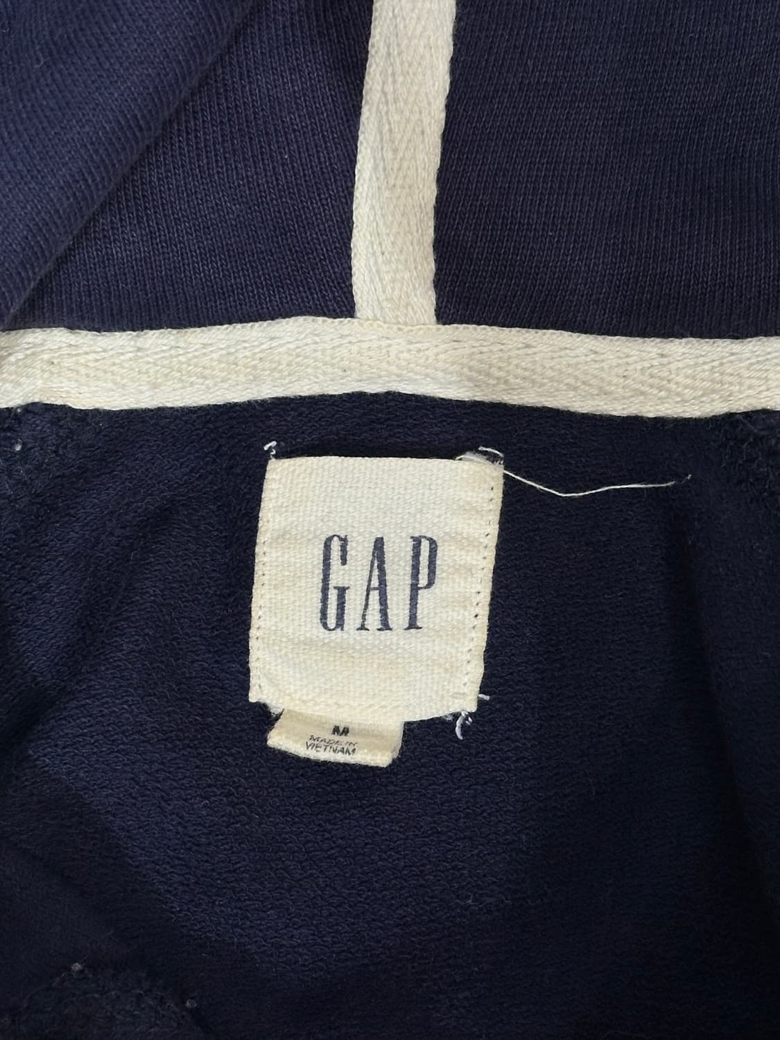 Gap 유니온잭 y2k 빅 로고 네이비 후드티 M 상품이미지7