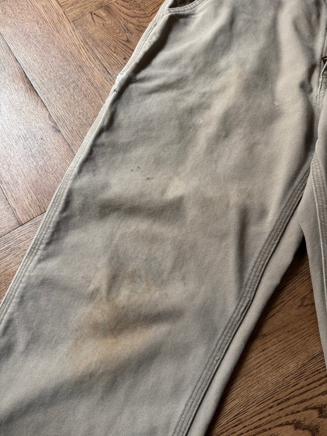 [32]칼하트 USA 더티워싱 데저트 탄 싱글니 카펜터 워크 팬츠 상품이미지5