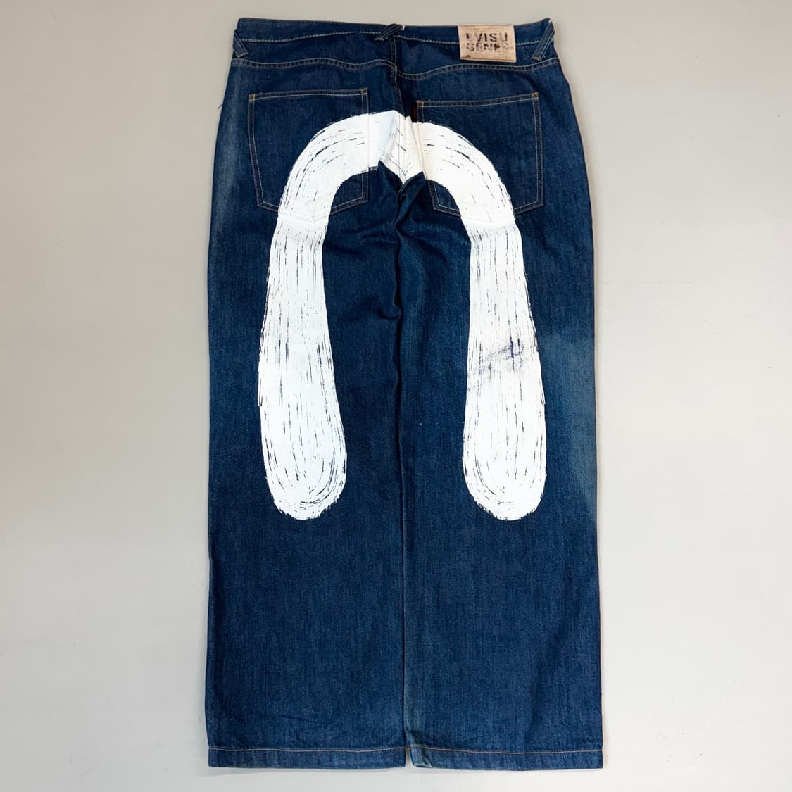 에비수 빅로고 새깅 다이콕 데님팬츠 상품이미지3