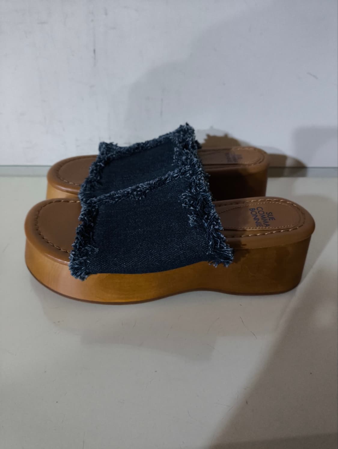 36 230mm 슈콤마보니 데님 슬리퍼 상품이미지1