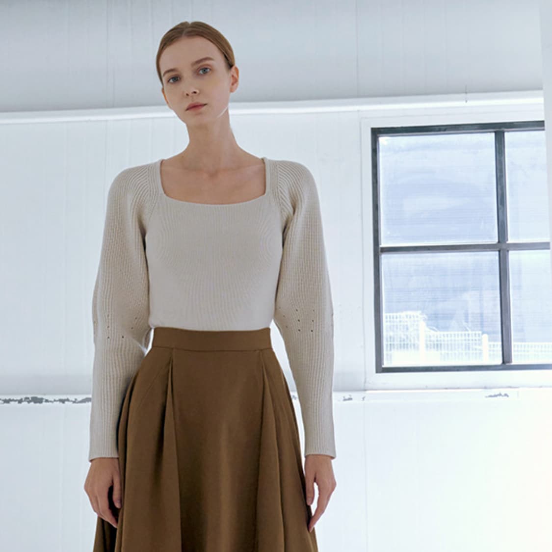 글로우앤님프(GLOW AND NYMPH) 하찌니트 55-66 새상품 상품이미지2