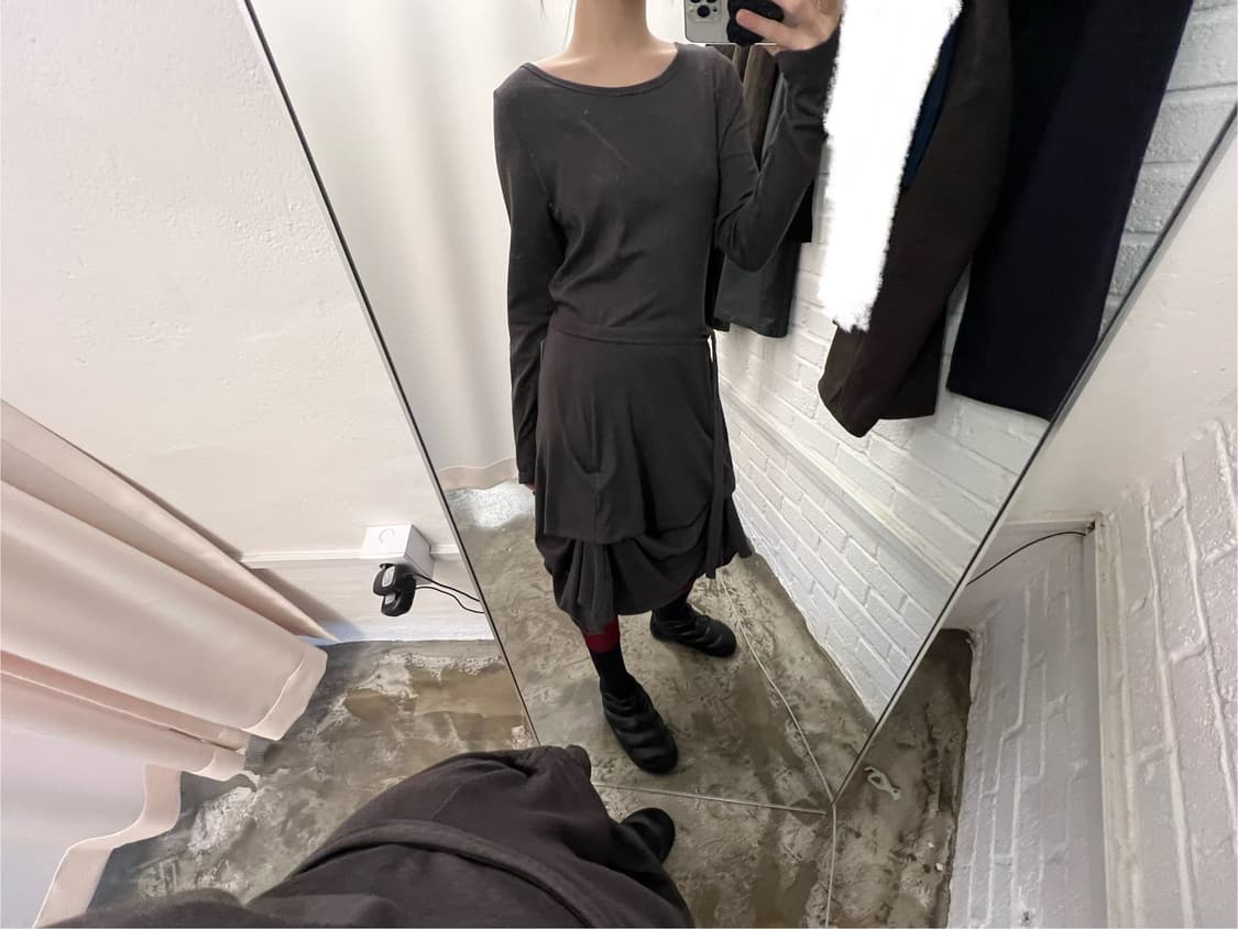 vintage drape onepiece 상품이미지2