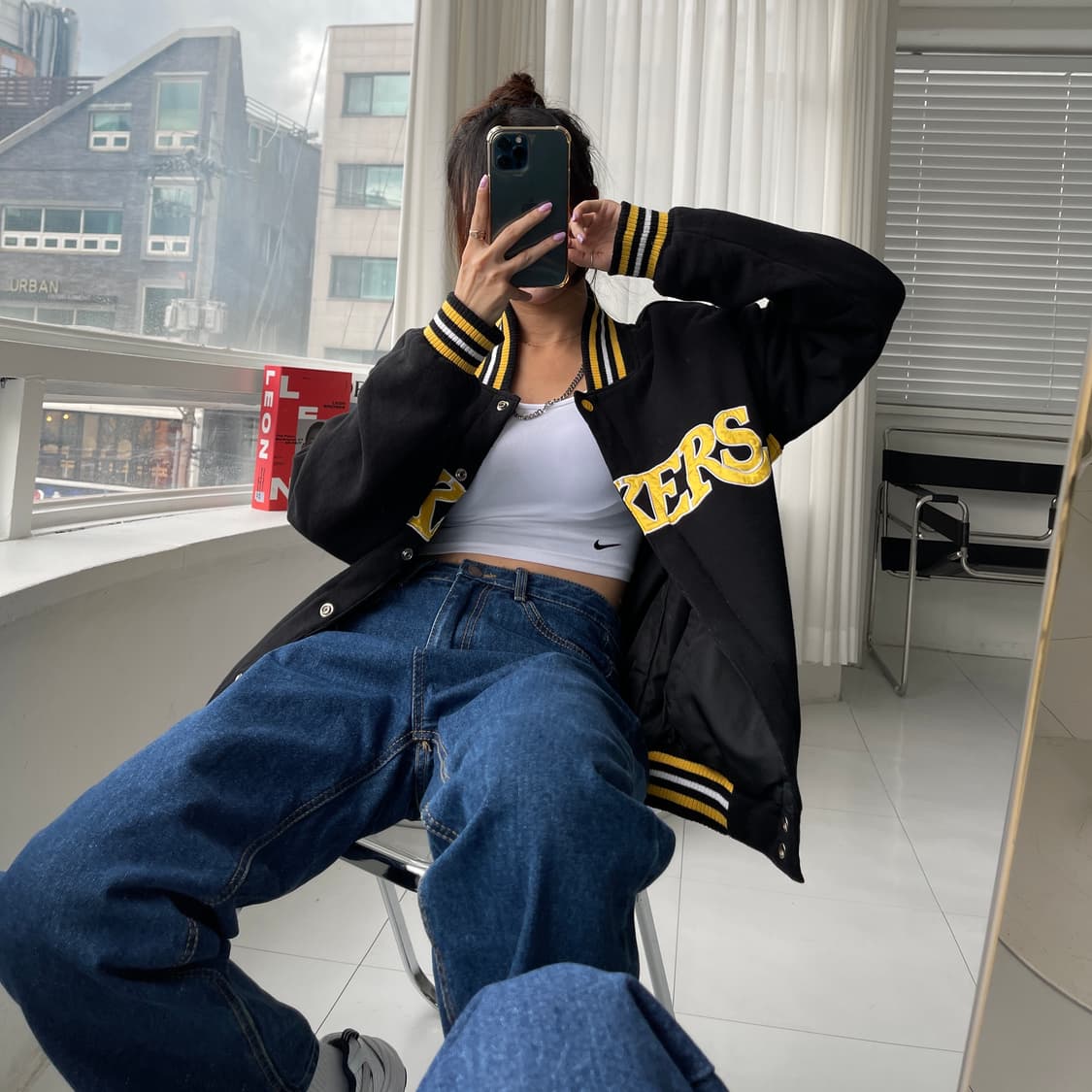 (M~L)90'S JH 제프헤밀턴 스타디움 양면 점퍼-M1566 상품이미지2