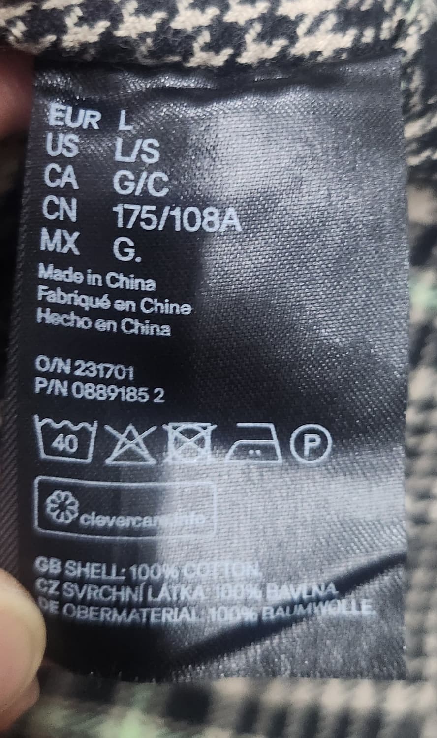 H&M 체크 셔츠 포켓 자켓 L 상품이미지4