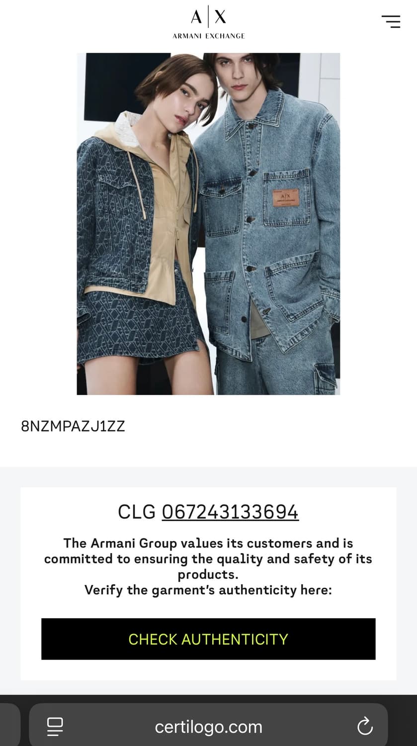 [정품 QR] 알마니 익스체인지 맨투맨 L 상품이미지6