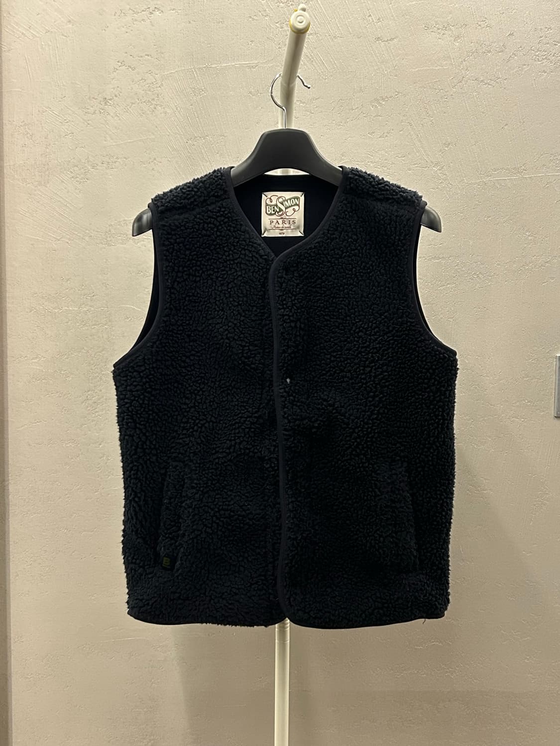 Bensimon 프랑스 워크웨어 블랙 덤블 베스트 상품이미지2