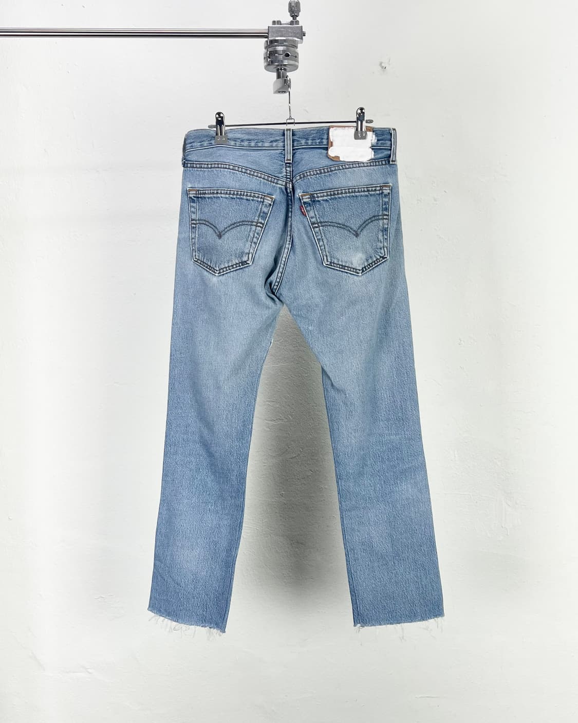 올드파크 라이트블루 리페어 데님 팬츠 상품이미지6