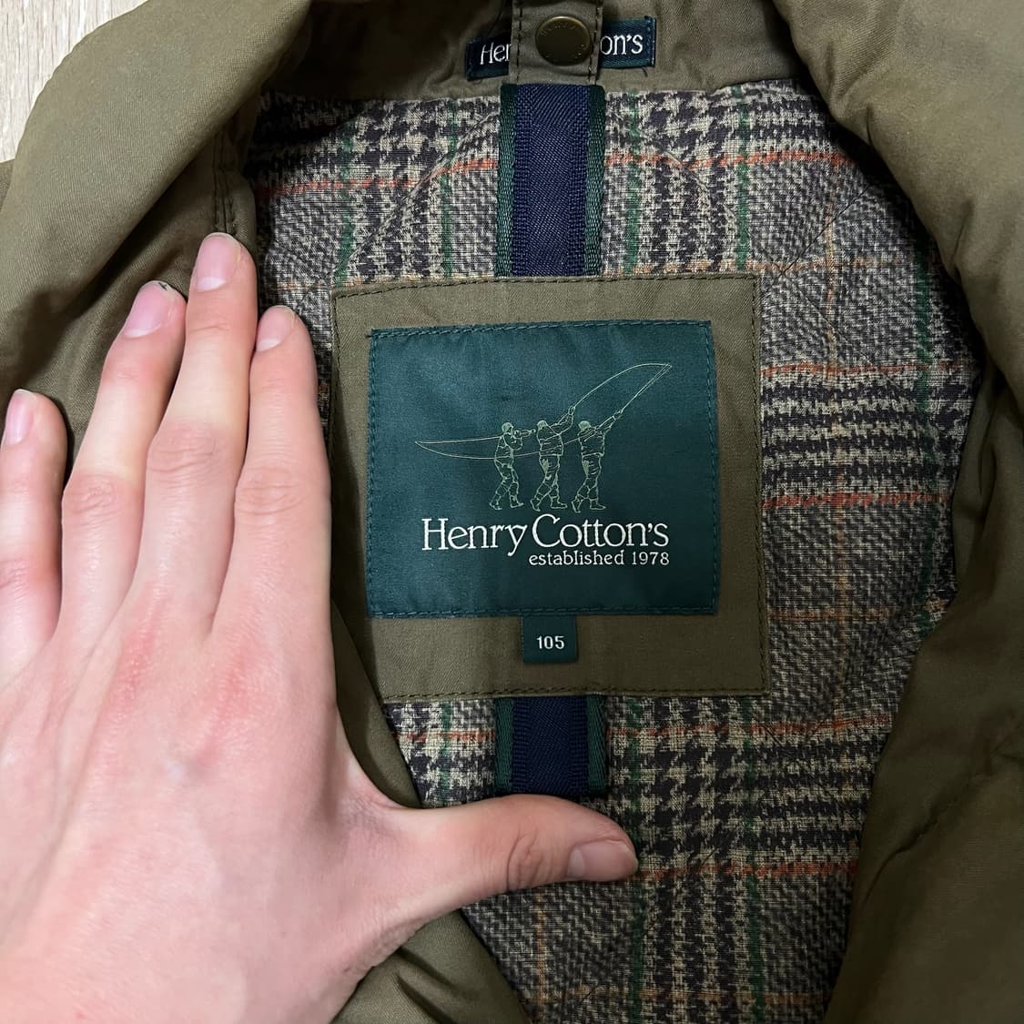 헨리코튼 남성 클래식 로고 안감 야상 맥코트 XL/105  상품이미지5