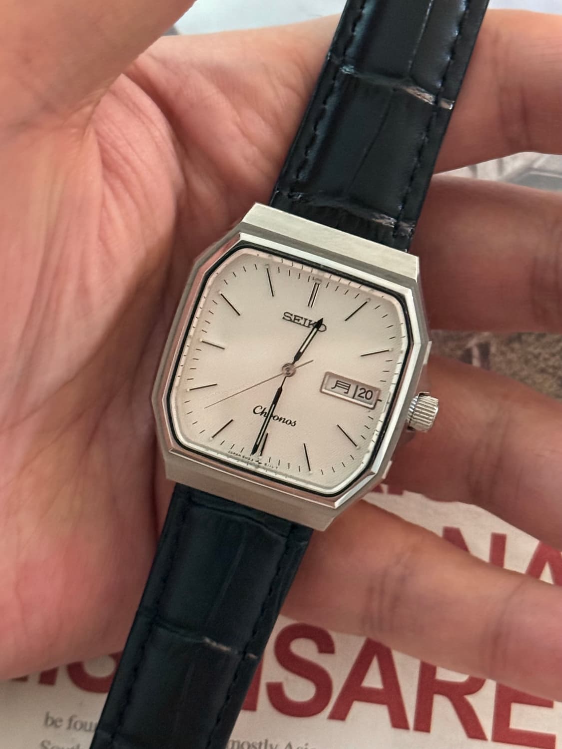 Seiko 세이코 Chronos Square 데이-데이트 상품이미지3