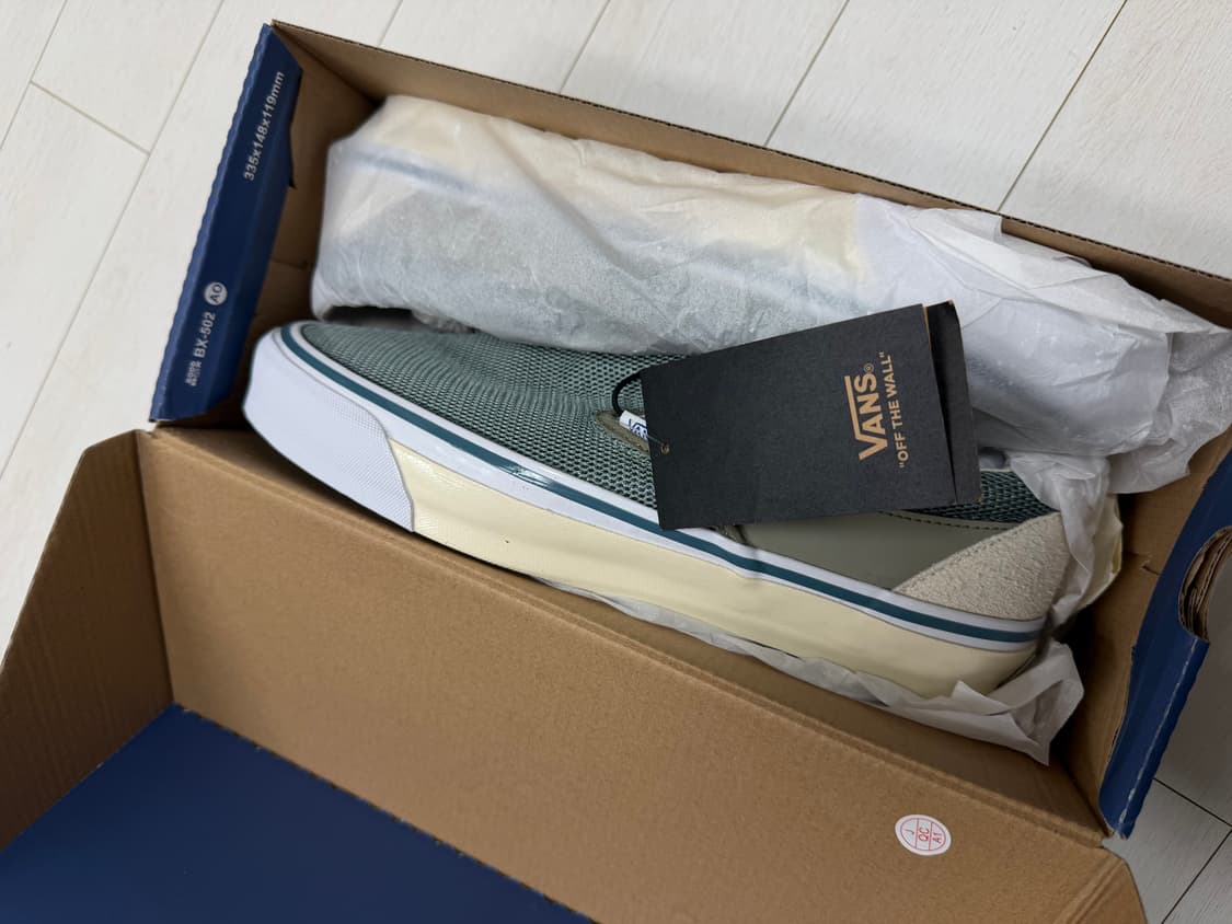 반스 슬립온 그린 메쉬 285 사이즈 새상품  상품이미지1