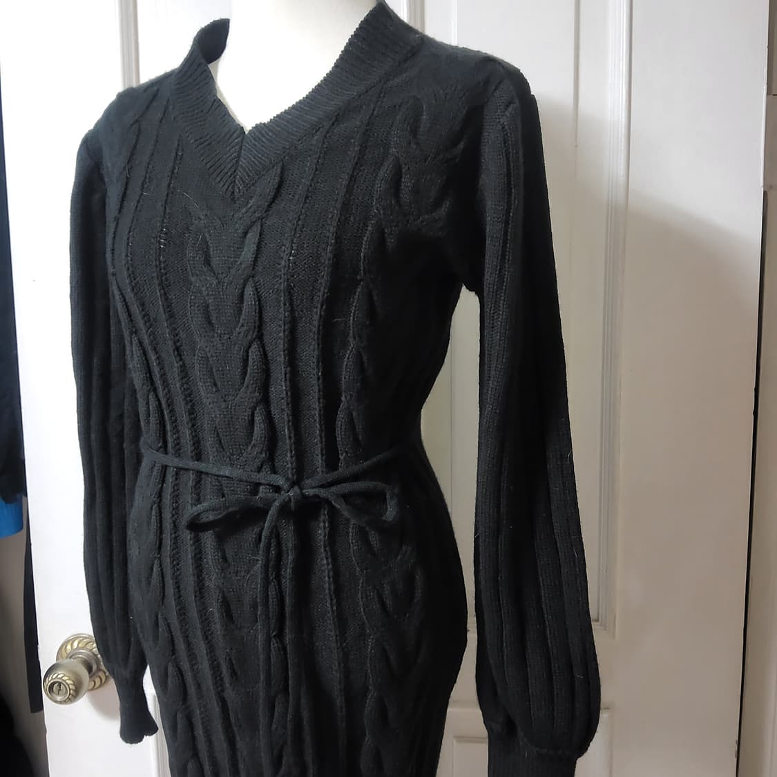 꽈배기 니트 롱 원피스 허리잘록 55 66 반 상품이미지2