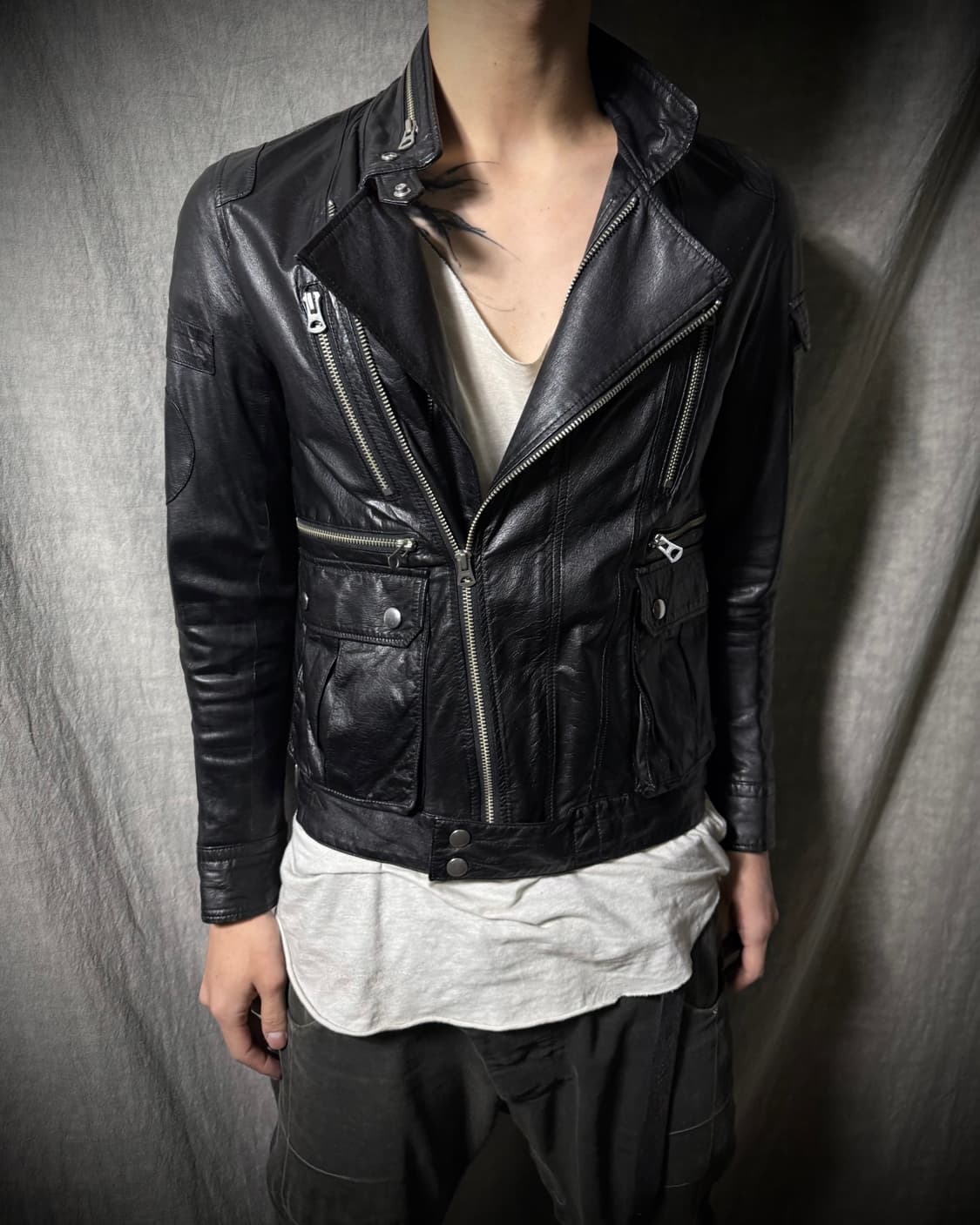 UNDERCOVER Cow Leather Riders Jacket  상품이미지1