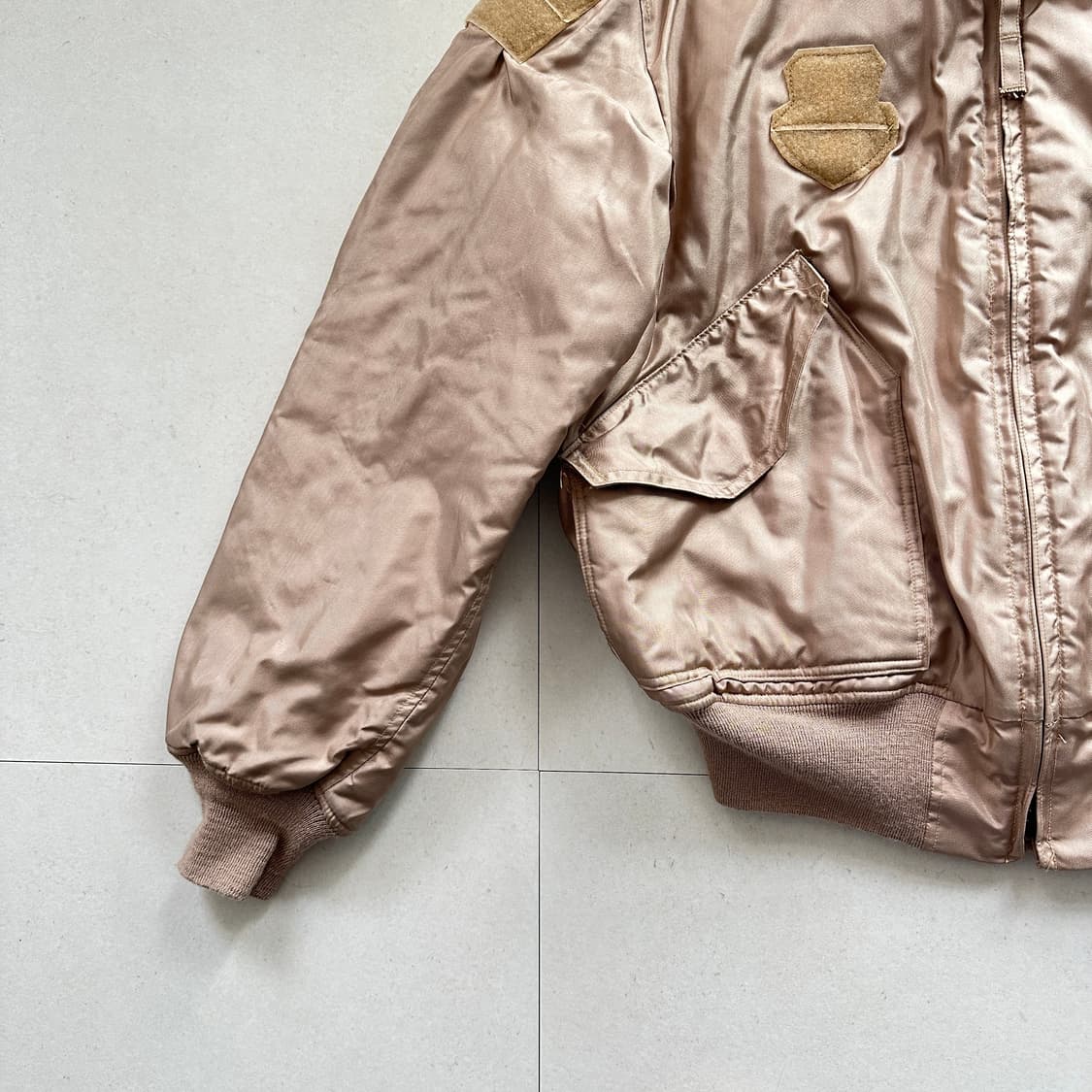  미공군 CWU-45/P 아라미드 사막색 탄(TAN) 항공점퍼 XL 상품이미지2