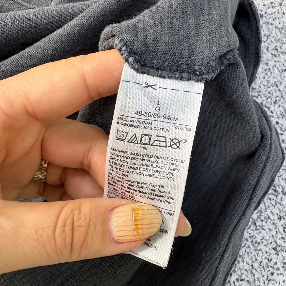 L 갭 반팔 워싱 폴로 셔츠 반팔티 0415J 상품이미지4