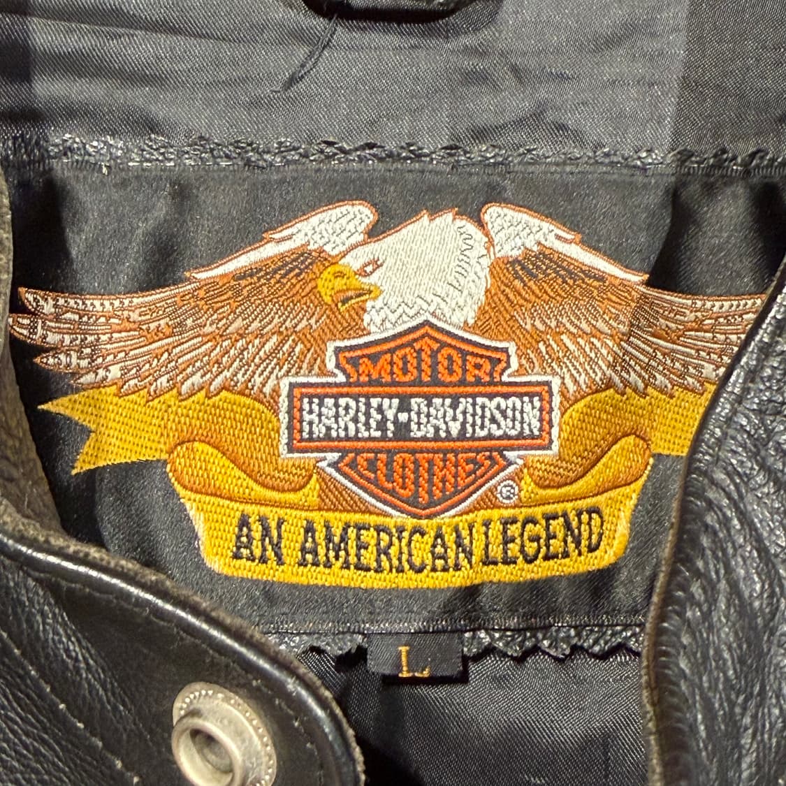 할리데이비슨 카우 레더 자켓 L 소가죽 상품이미지5