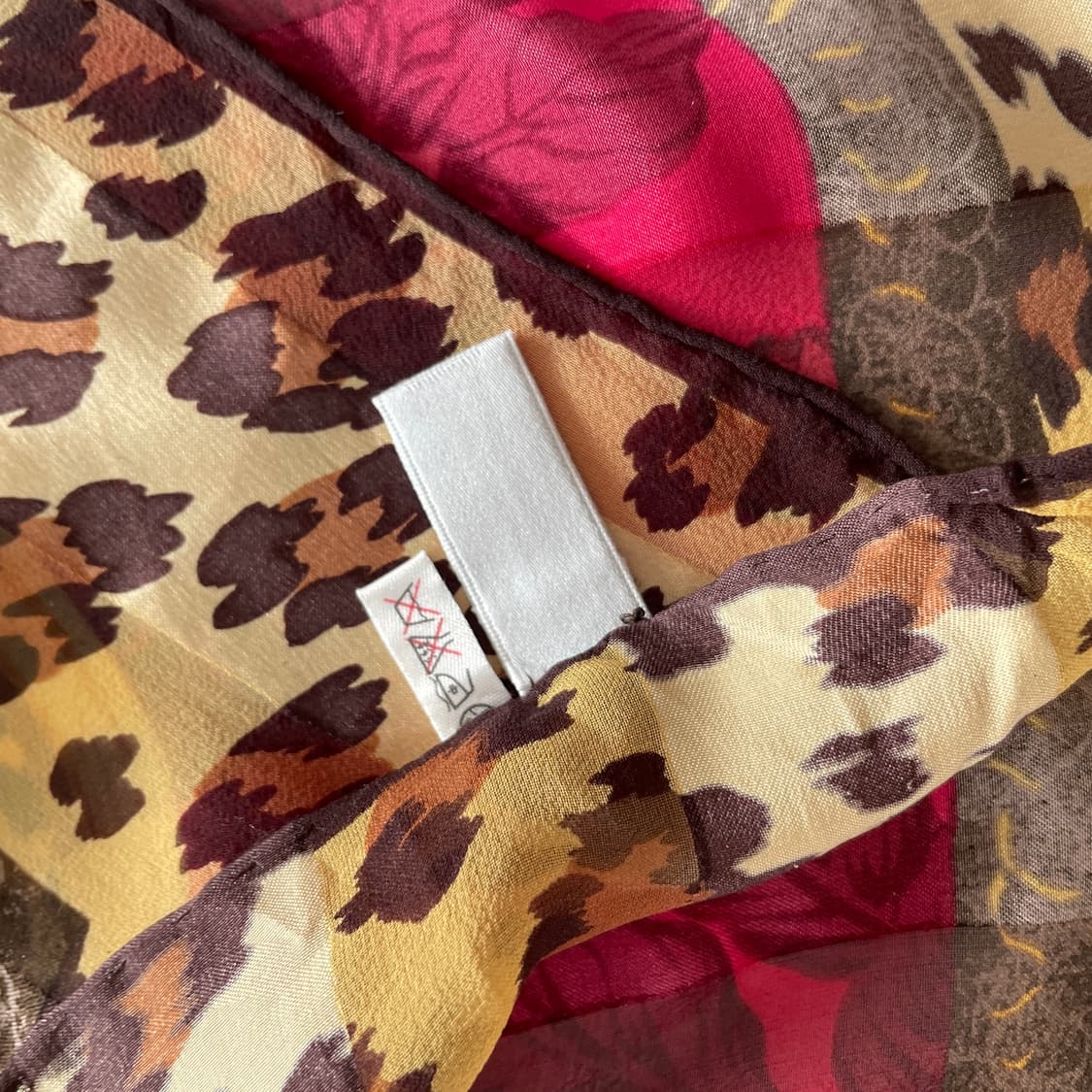 크리스찬 디올 85 까레 플라워/레오파드 스카프 상품이미지5