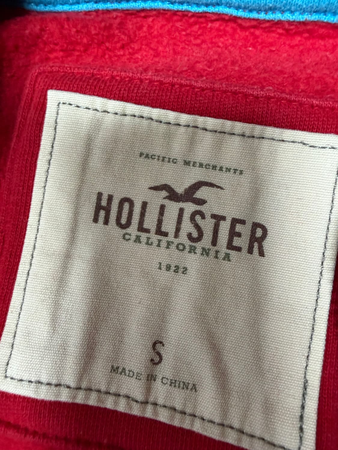 홀리스터 레드 후드집업 s 상품이미지3