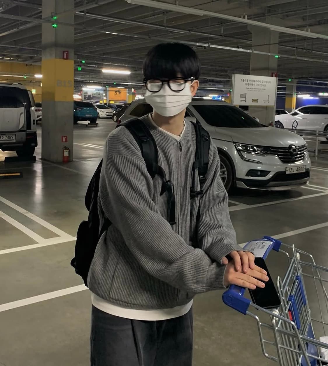 그레이 니트 상품이미지1